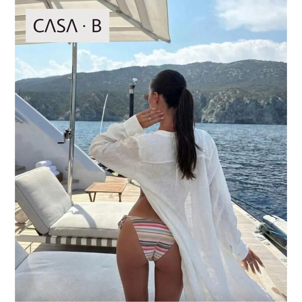 SOON💫to CASA B | The Bahia Stripe Bandeau Bikini Set